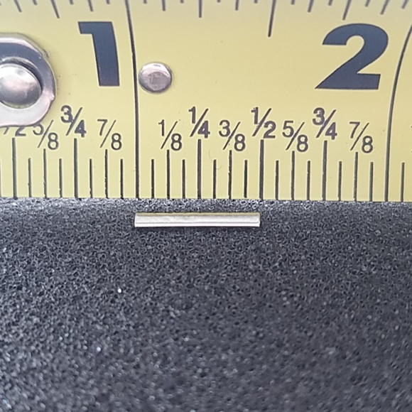 RESTOCKED! Minimalist Silvertone Bar Earrings - Picture 3 of 3